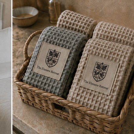 Customized throw blankets for spas and wellness