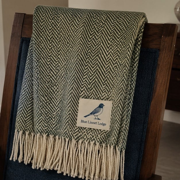 Throw blankets with logo — customer photo